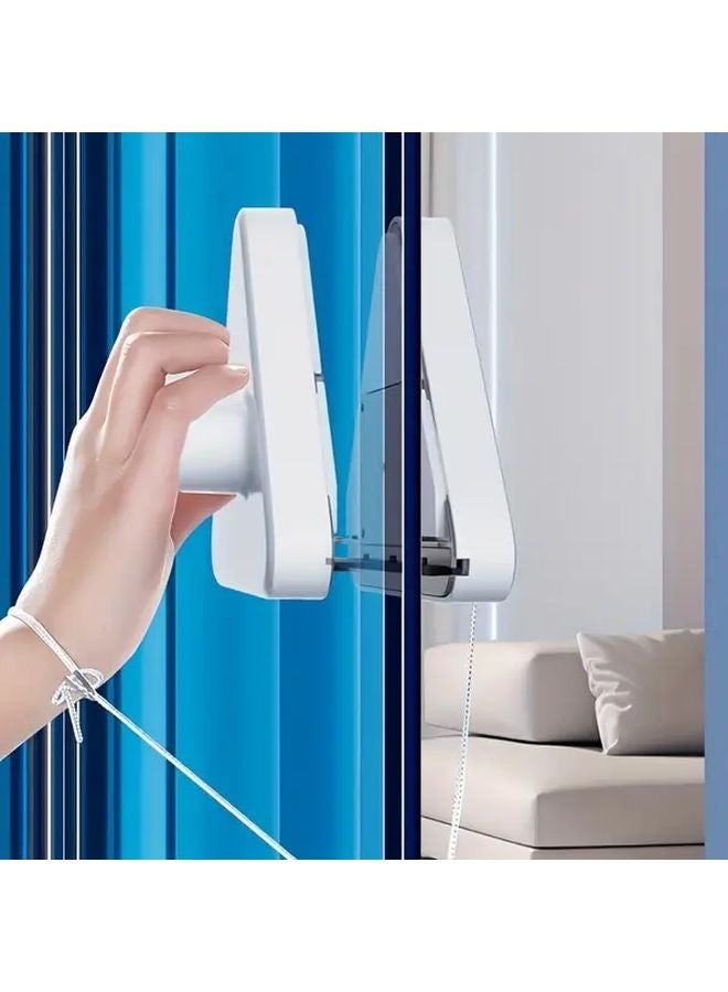 ممسحة النوافذ المغناطيسية البيضاء للمنظف للمباني الشاهقة والمنازل والمكاتب والفنادق - Image 1